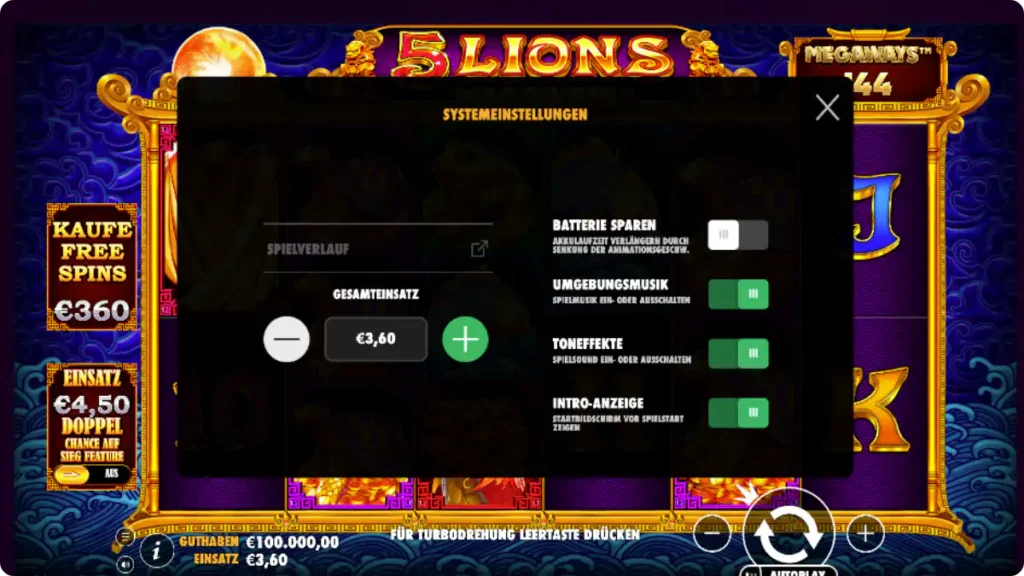 Megaways slot Extra-Einsatz (Extra Bet)