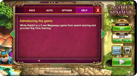 White Rabbit Megaways online help